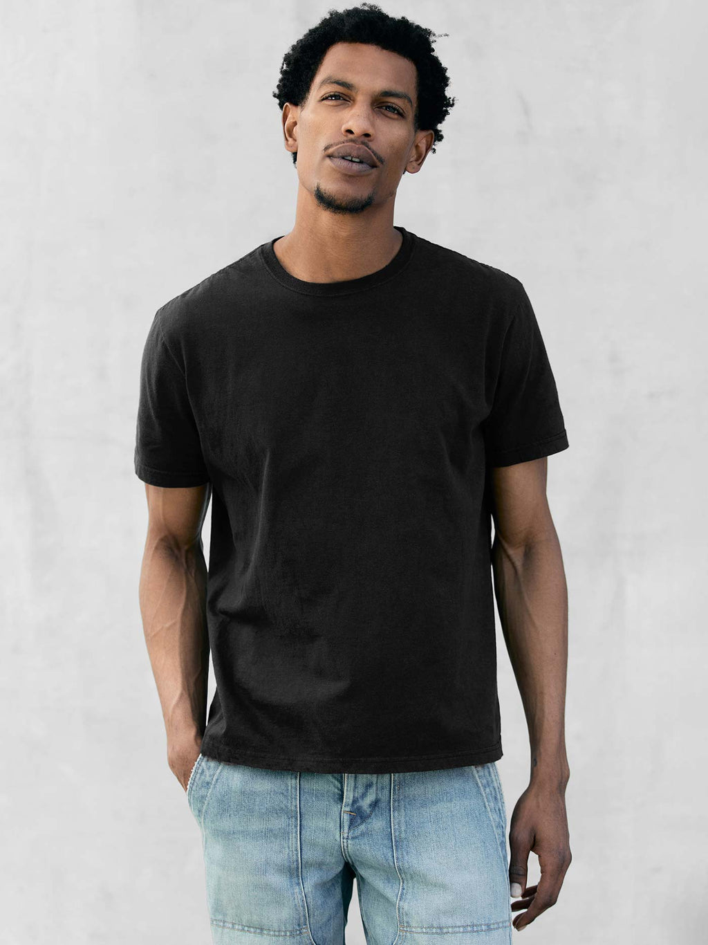 the cotton project tee in faded black