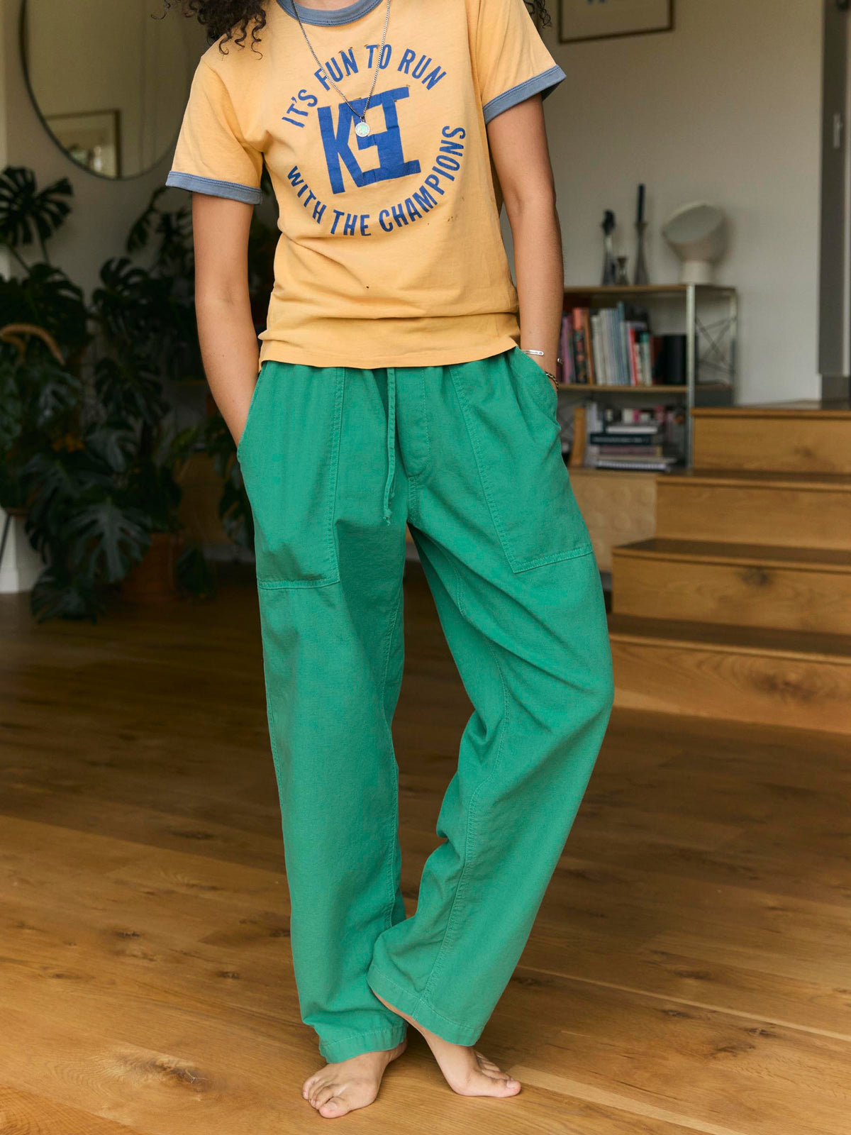 ventura chore pant in jade