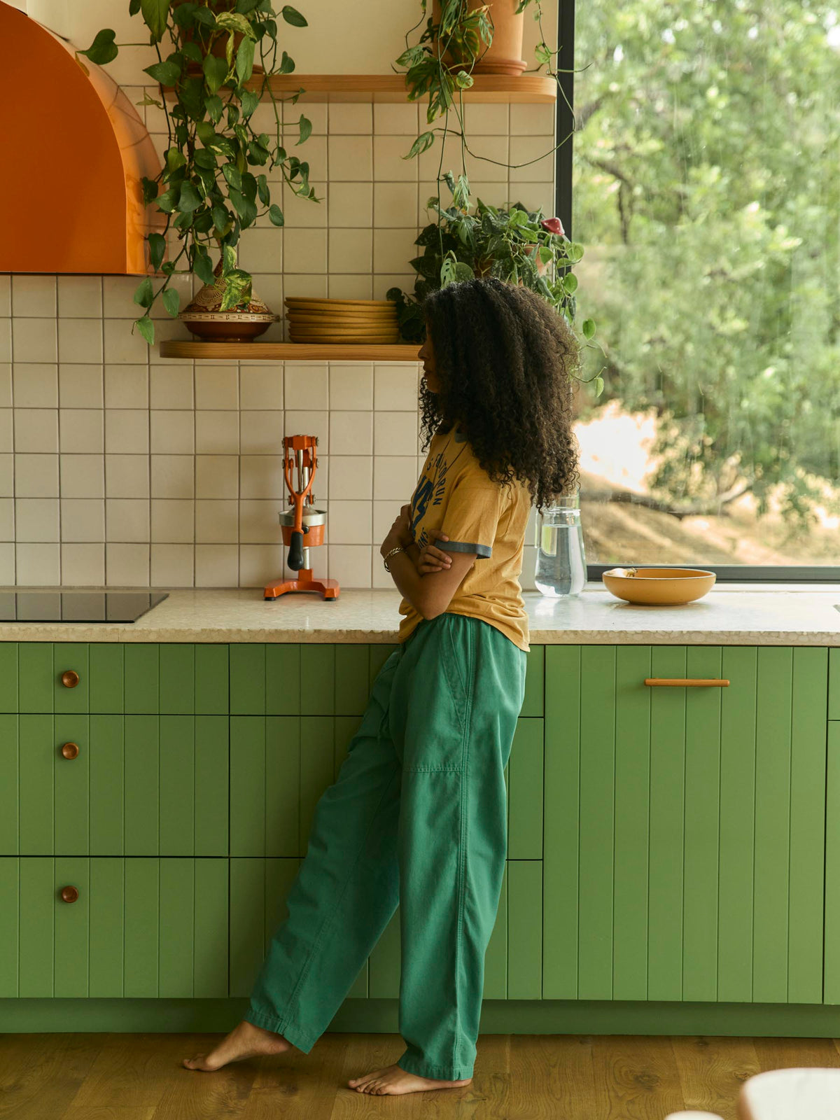 ventura chore pant in jade