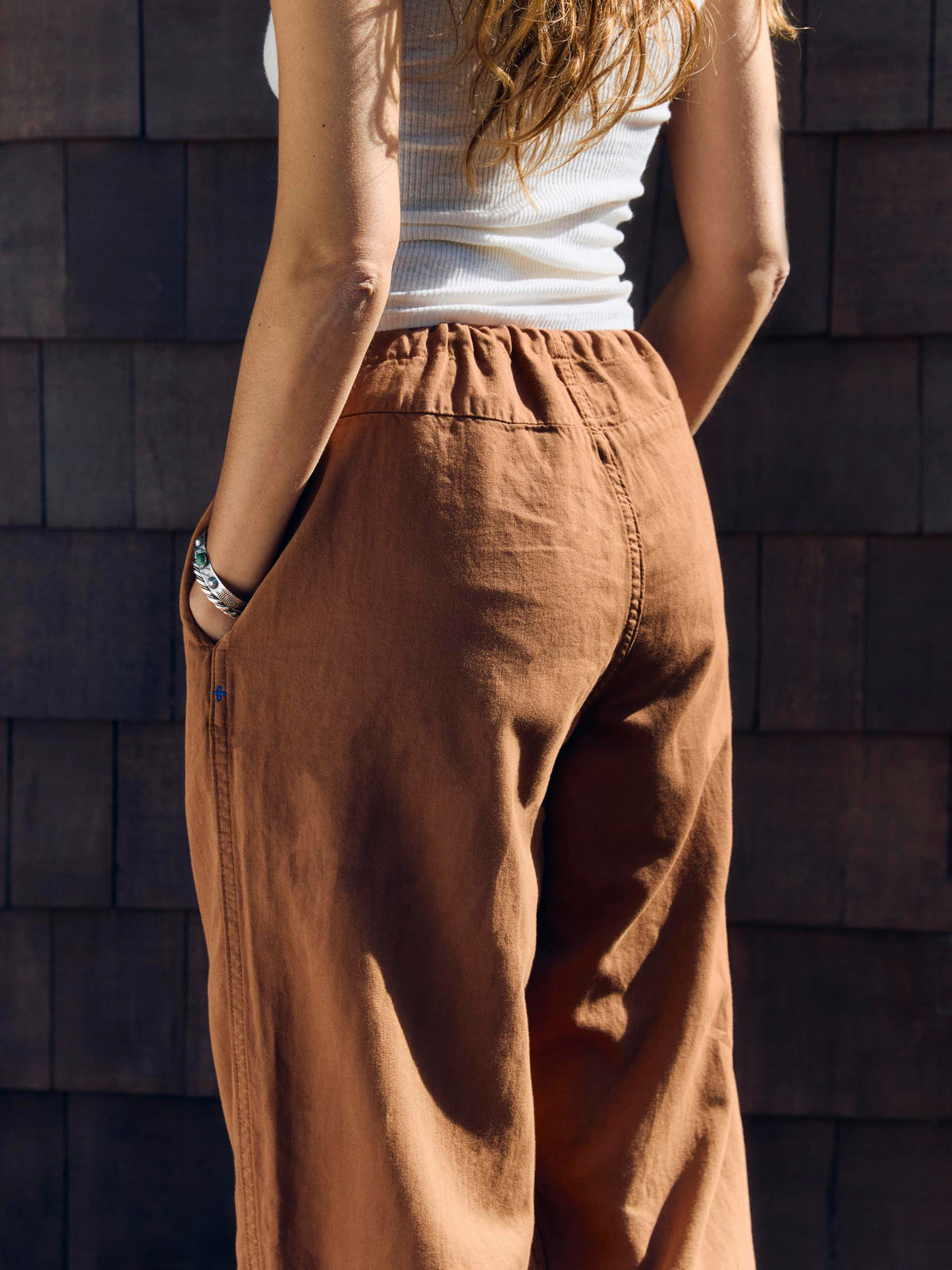 lounge pant in field brown