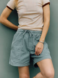 the lounge short in sunfaded blue cord