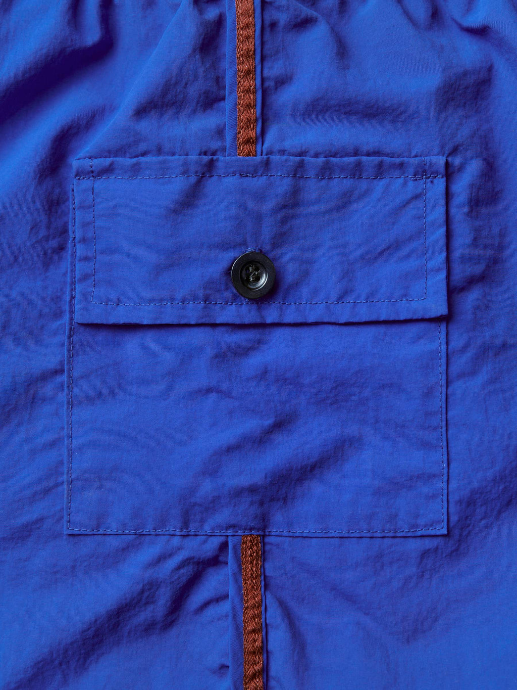 track short in blue