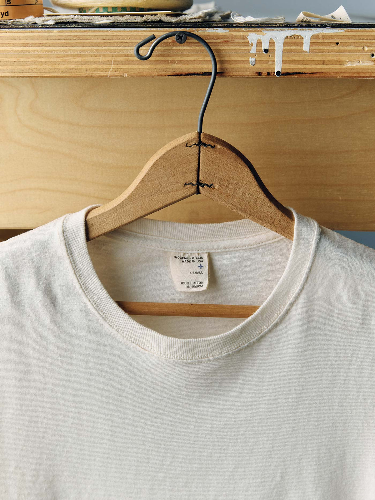 the cotton project tee in vintage white